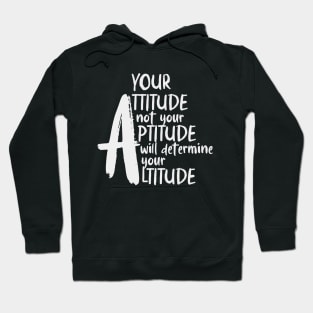 It's all about attitude, text art design Hoodie